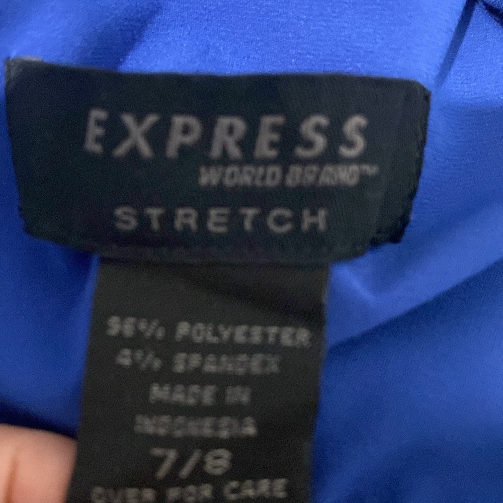 Express Long Sleeve Button Up Collared Stretch Sh… - image 7